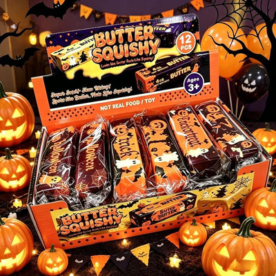 Halloween Butter Squishy Fidget Toys Set