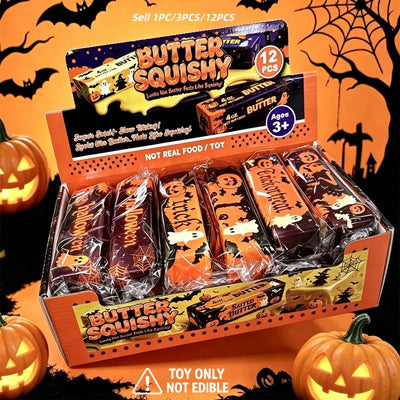 Halloween Butter Squishy Fidget Toys Set
